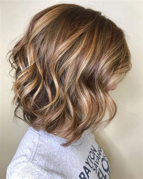 light brown short hair|short length hair layers brown.